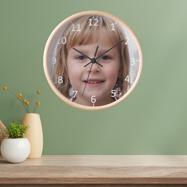 Reloj Crea tu propia foto familiar (Create Your Own Family Photo Clock)