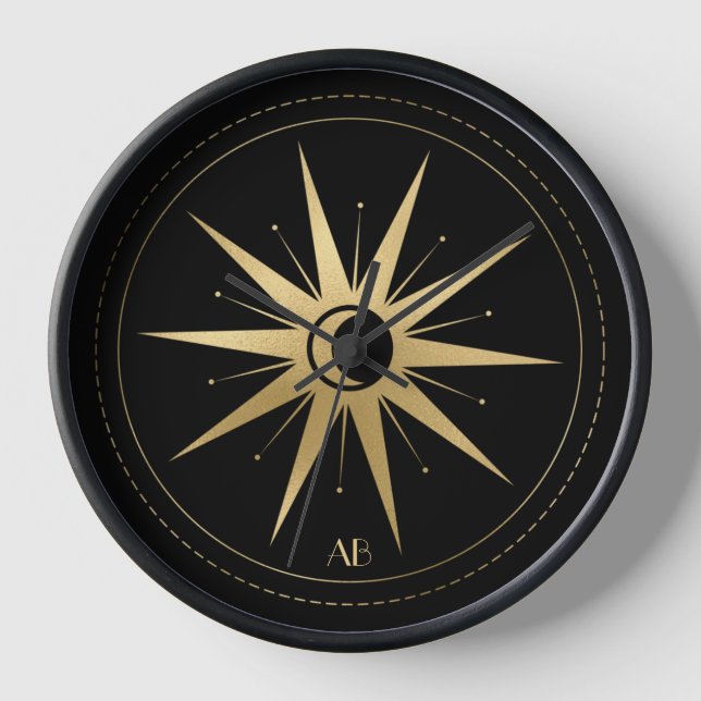 Reloj Crea tu propio tarot de estrella arcana de oro (Anverso)