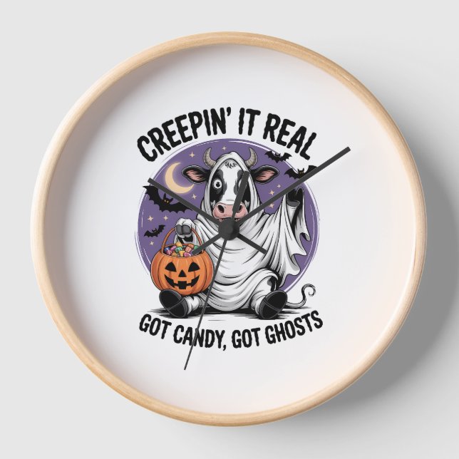 Reloj Creepin’ Cow Halloween (Anverso)