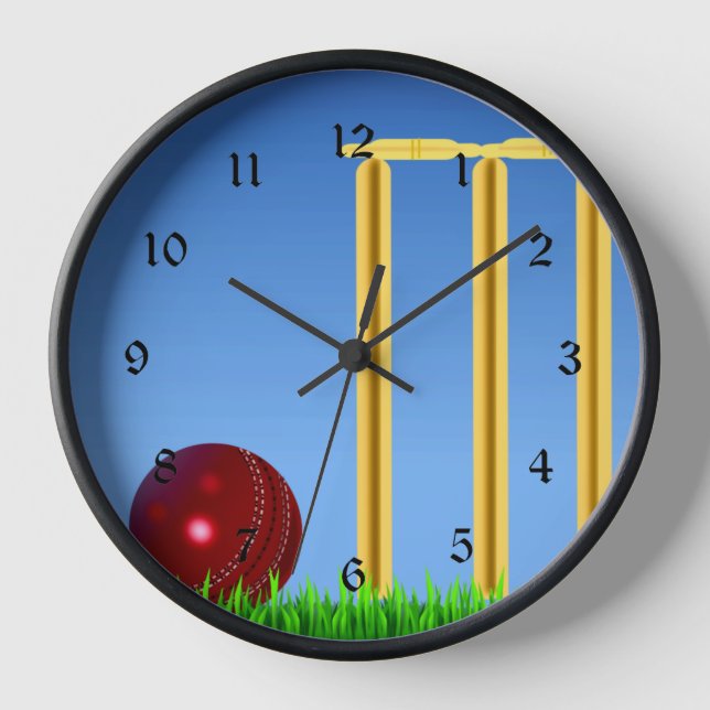 Reloj Cricket, wicket y pelota (Anverso)