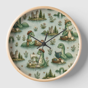 Reloj Criptídeos Acogedores Nessie Monstruo del Lago Nes