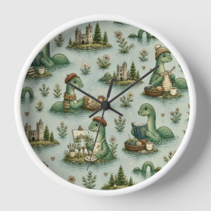 Reloj Criptídeos Acogedores Nessie Monstruo del Lago Nes