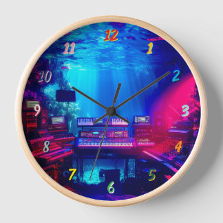Reloj Cuaderno de estudio de música submarina