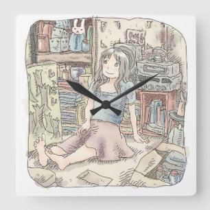RELOJ CUADRADO さ な ご さ じ