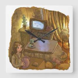 RELOJ CUADRADO さ や や む じ