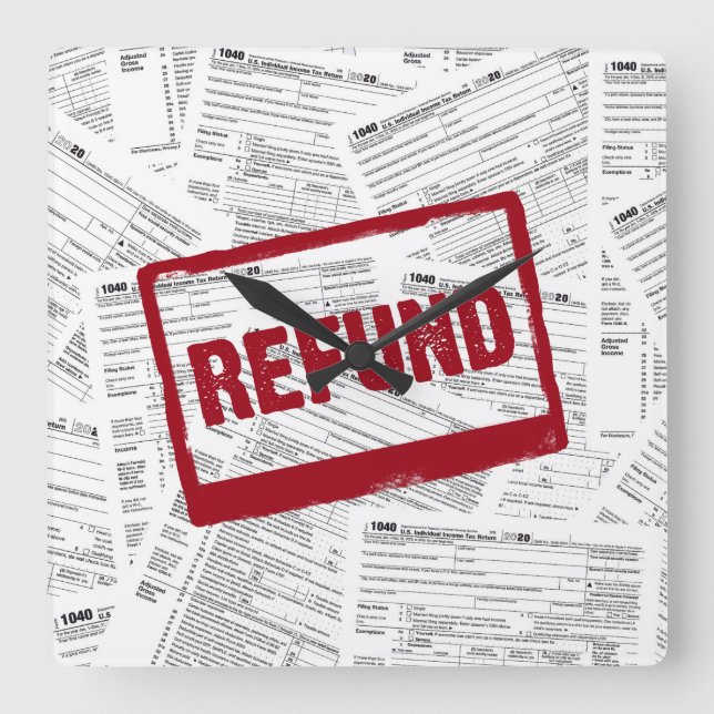 Reloj Cuadrado 1040 Formularios de impuestos para 2020 (Anverso)