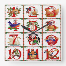 12 Días de Regalos de Impresión de Colcha de Navid