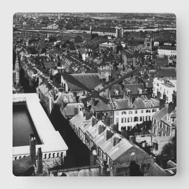 Reloj Cuadrado 1859:  La ciudad de Boston, Massachusetts (Anverso)