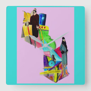 Reloj Cuadrado 1930s art deco women print