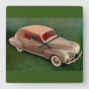 Reloj Cuadrado 1939 Lincoln Zephyr