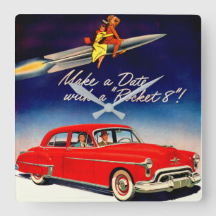 Reloj Cuadrado 1950s Make a date with Rocket 88
