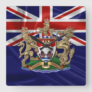 Reloj Cuadrado [200] Hong Kong - 1959-1997 Escudo de armas