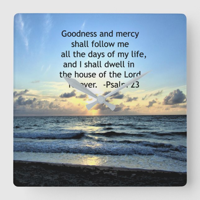 RELOJ CUADRADO 23.º DISEÑO DE FOTOS DE PSALM SUNRISE (Anverso)