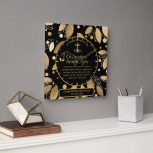 Reloj Cuadrado 25.ª Ordenanza de Regalo del Pastor Sacerdote