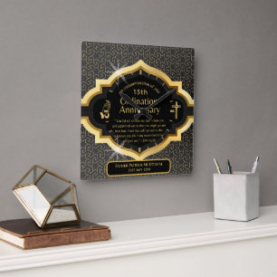 Reloj Cuadrado 25.ª Ordenanza de Regalo del Pastor Sacerdote