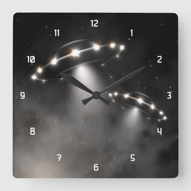 Reloj Cuadrado 2 OVNI muy Guay (Anverso)