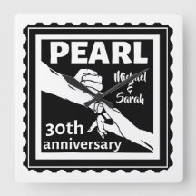 30.º aniversario boda negro y blanco romántico