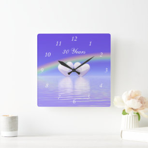 Reloj Cuadrado 30° Aniversario de Pearl Hearts