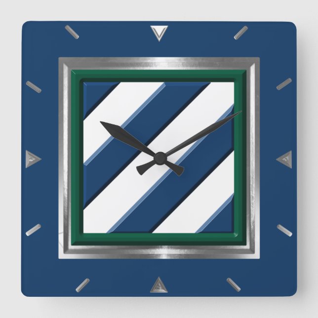 Reloj Cuadrado 3rd Infantry Division Commemorative (Anverso)