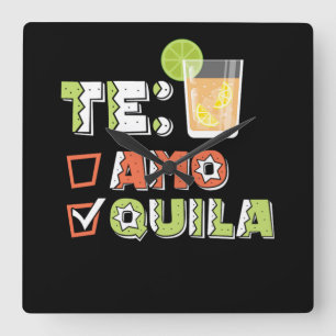 Reloj Cuadrado 46.Cinco De Mayo Te Amo Quila Tequila Lime
