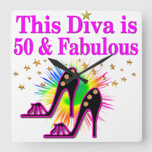 RELOJ CUADRADO 50 Y FABULOSO