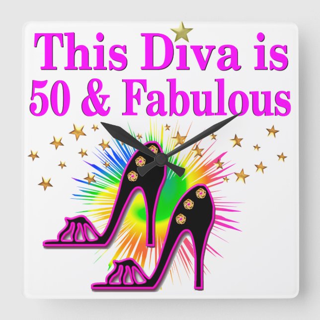 RELOJ CUADRADO 50 Y FABULOSO (Anverso)