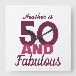 Reloj Cuadrado 50 y fabuloso