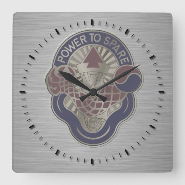 Reloj Cuadrado 59.º escudo de la Brigada Orgánica (Anverso)
