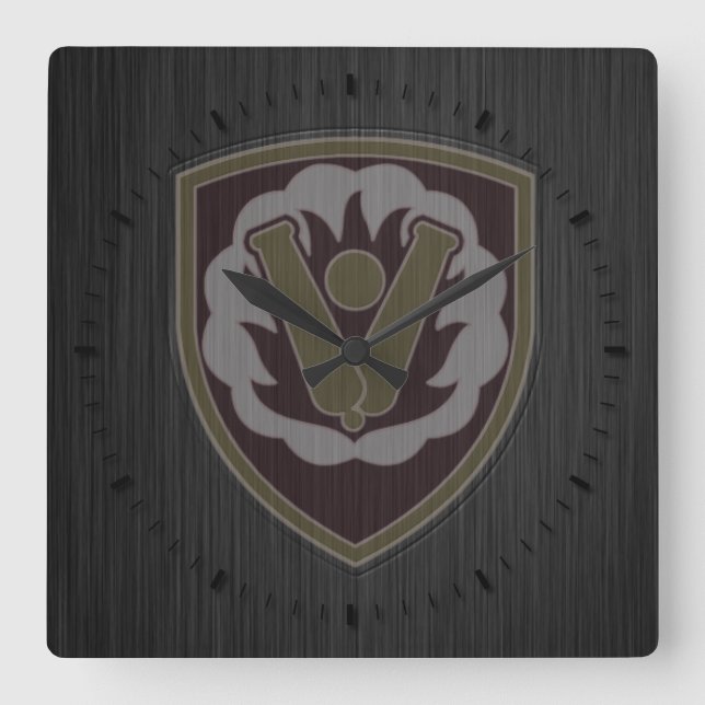 Reloj Cuadrado 59.º parche de la Brigada Ordnance (Anverso)