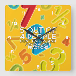 RELOJ CUADRADO 5 DE 4 PERSONAS