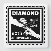 60.º aniversario de los bodas de diamantes tradici