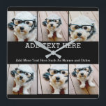 Reloj Cuadrado 6 Collage de fotos 2 Líneas de texto — CAN Editar<br><div class="desc">Un collage de 6 fotos cuadradas con 2 líneas de texto resaltadas en el medio. Añada "GRANDPA" o "DADDY" con la foto de los niños y haga un lindo recuerdo para la familia. Añade tus fotos favoritas a esta plantilla divertida. Puede usar fotos cuadradas o cualquier foto para esta cuadrícula....</div>