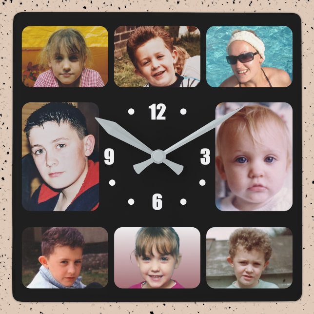 Reloj Cuadrado 8 photo white black (Subido por el creador)