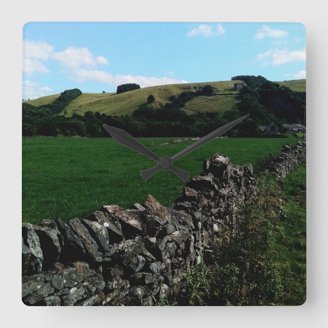 Reloj Cuadrado A lo largo de la pared (Anverso)