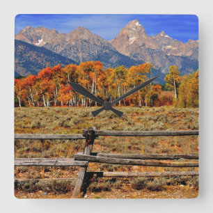 Reloj Cuadrado A Moment in Wyoming in Autumn