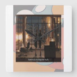 Reloj Cuadrado A Very Strange Time in my Life Wall Clock