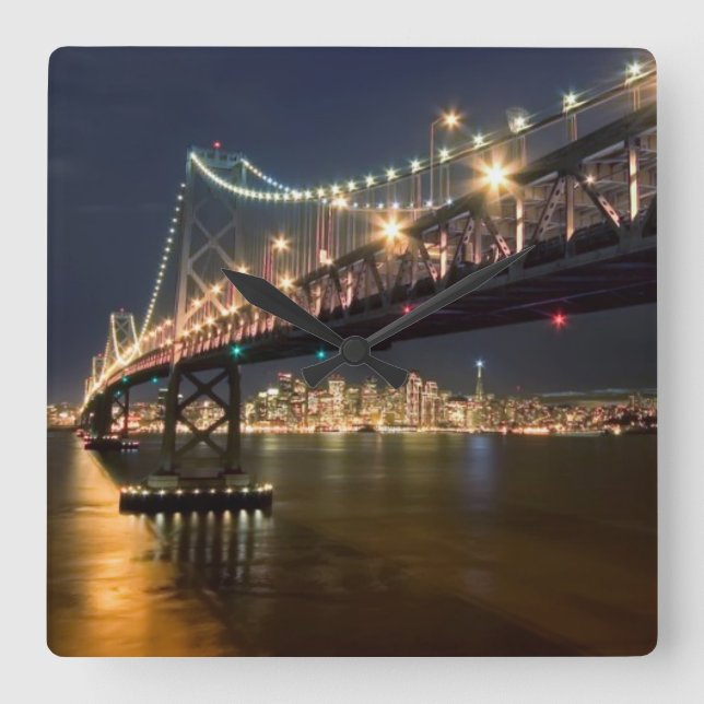 Reloj Cuadrado A View From Treasure Island (Anverso)