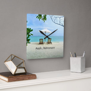 Reloj Cuadrado Aaah...Jubilación