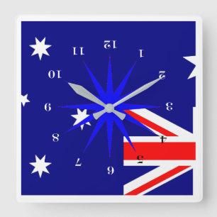Reloj Cuadrado Abajo debajo (para nuestros amigos en Australia)