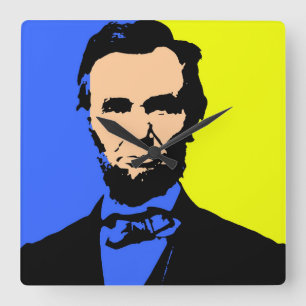 RELOJ CUADRADO ABE LINCOLN 2