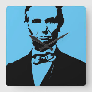 RELOJ CUADRADO ABE LINCOLN (DOS)