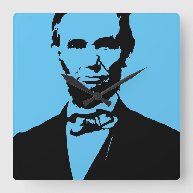 RELOJ CUADRADO ABE LINCOLN (DOS) (Anverso)