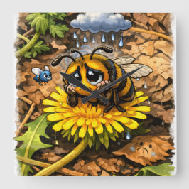 Reloj Cuadrado Abeja Triste 