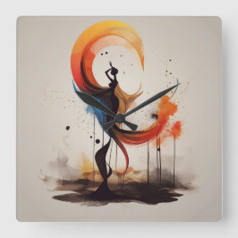 Reloj Cuadrado abierto al corazón