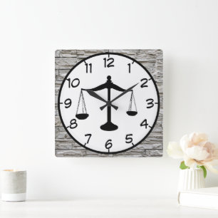Reloj Cuadrado Abogado