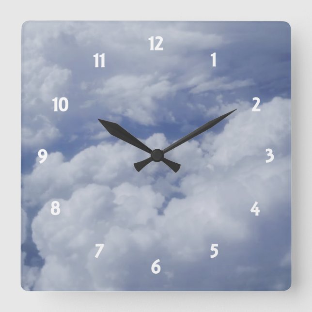 Reloj Cuadrado Above The Clouds Clock (Anverso)