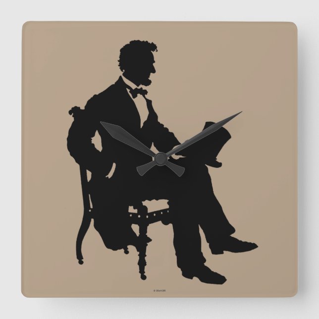 Reloj Cuadrado Abraham Lincoln (Anverso)