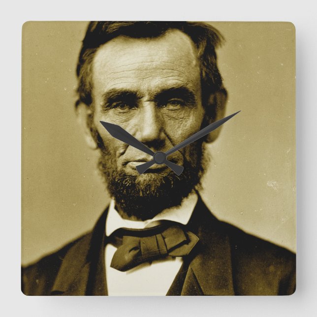 Reloj Cuadrado Abraham Lincoln 16º presidente de los Estados Unid (Anverso)