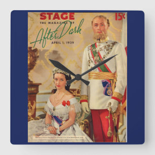 Reloj Cuadrado Abril 1939 Portada de la revista Stage