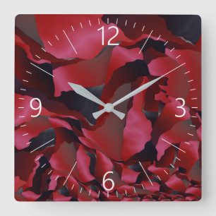 Reloj Cuadrado Absorción rojiza